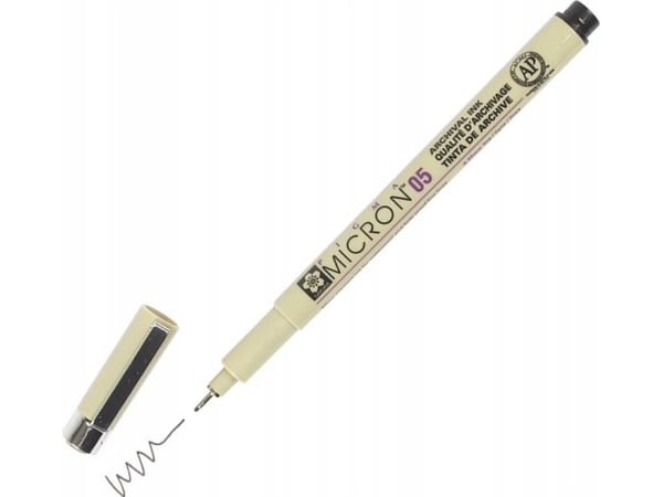 BRUYNZEEL SAKURA Sakura Pigma 05 Micron ohuempi kynä 49 Musta 0.45mm