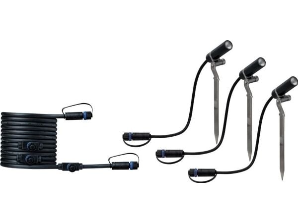 Paulmann Ulkouima Plug &amp; Shine Plantini do rozbudowy 3000K 3x2,5W