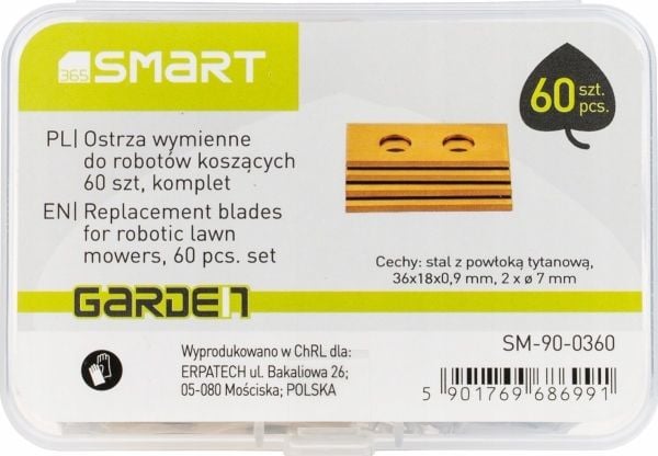 Klippblad till gräsklippare/robotgräsklippare, 60 st, set