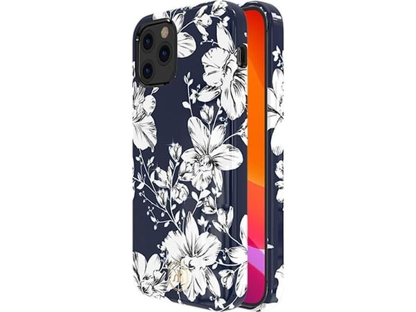 Kingxbar Blossom-deksel dekorert med originale Swarovski-krystaller til iPhone 12 mini - flerfarget (Lily)