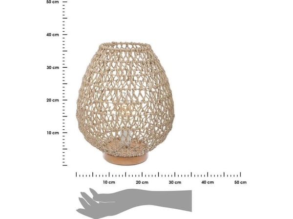 Bordlampe Atmosphera nattlampe Etel Nature azurblå 35,5 cm