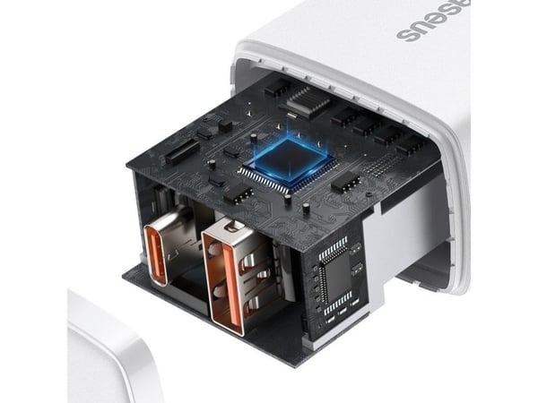 Baseus Compact-lader 1x USB-A 1x USB-C 3 A (6953156207240)