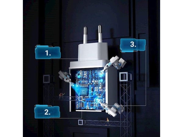 Ugreen 10133, inomhus, USB, Vit