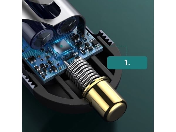 Baseus bildeler/lader Share Together 2x USB / 2x USB Type C 120W PPS PD grå (CCBT-A0G)