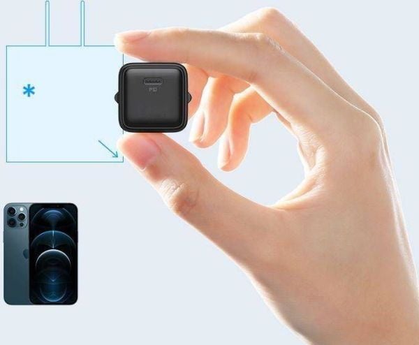 Joyroom USB Type C 20W Power Delivery Quick Charge 3.0 AFC pikalaturi musta (L-P202)