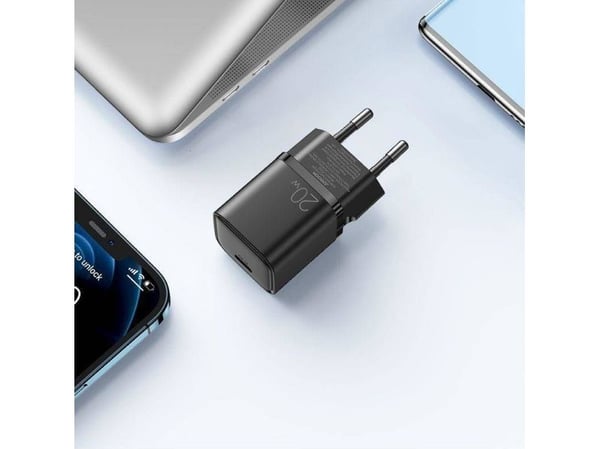 Joyroom USB Type C 20W Power Delivery Quick Charge 3.0 AFC pikalaturi musta (L-P202)