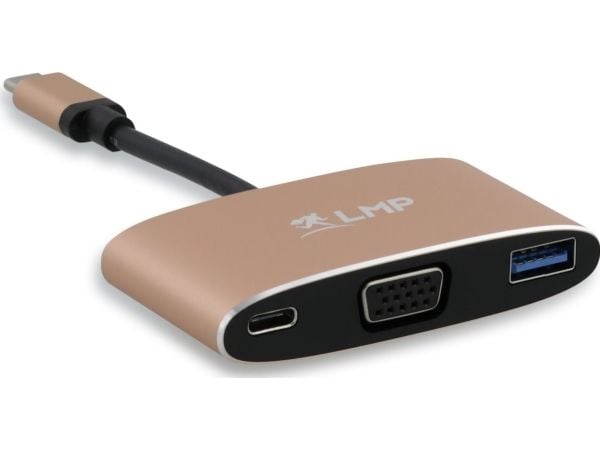 LMP USB-C-dokking/replikator LMP-USBC-VGA-MA-G