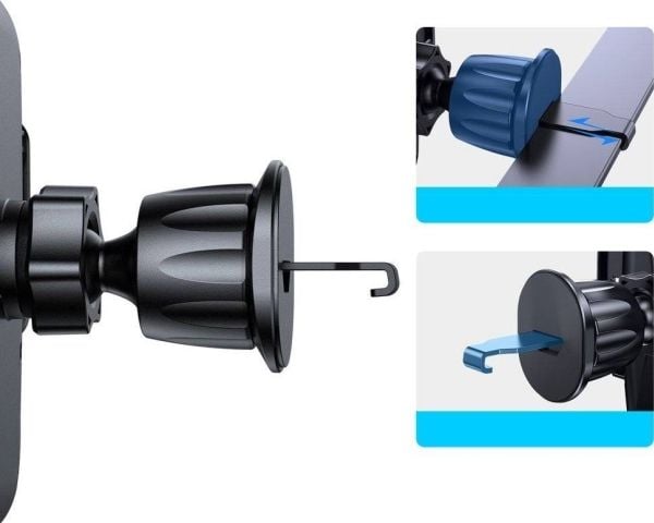 Joyroom biltelefonholder med fleksibel arm for dashbord eller frontrute, svart (JR-ZS259)