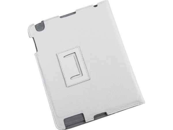 Quer nettbrettetui, etui dedikert til Apple Ipad 3, skinn, hvit