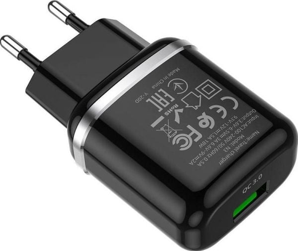 Hoco N3 lader 1x USB-A 3 A (6931474729347)