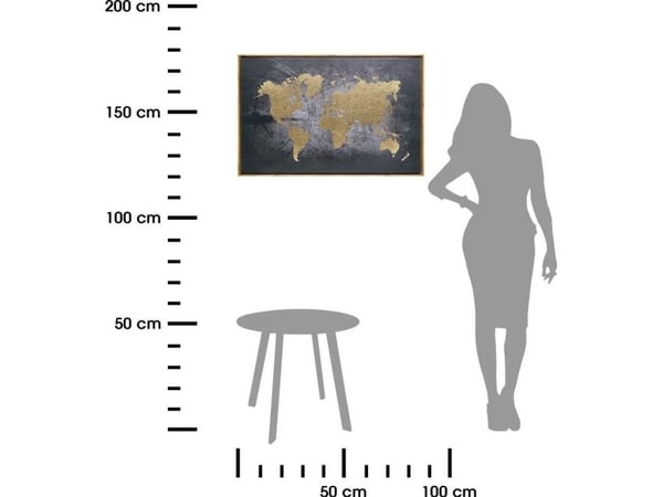 Atmosphera World innrammet veggbilde 58x88 cm