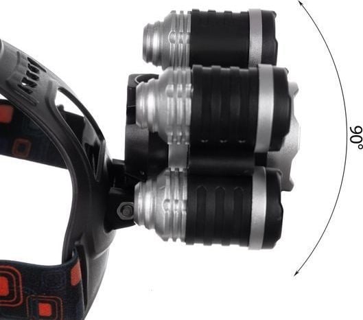 Iso Trade hodelykt 5 x T6 CREE LED hodelykt