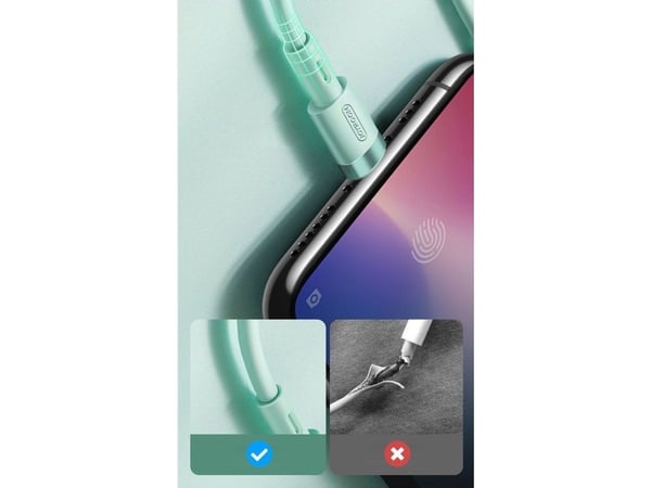 Joyroom USB-A til Lightning-kabel 1,2 m hvit (6941237109293)