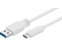 Microconnect USB3.1CA02W, 0,2 m, USB C, USB A, USB 3.2 Gen 1 (3.1 Gen 1), Valkoinen