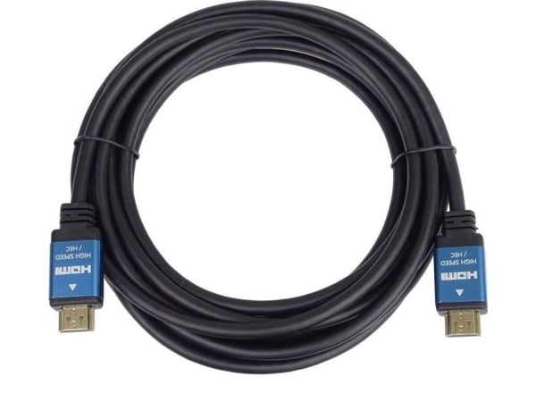 PremiumCord KPHDM2A3, 3 m, HDMI Type A (vakio), HDMI Type A (vakio), 18 Gbit/s, musta, sininen