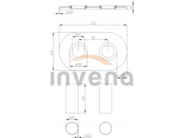 Invena INVENA DUOPLEX PLUGS GRAPHITTI