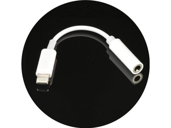 USB-adapter Partner Tele.com Lightning - Jack 3,5 mm vit (5901737421302)