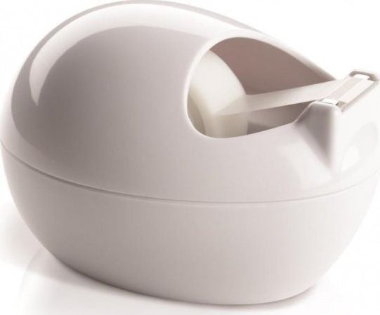 Scotch by Karim Rashid - Dispenser med kontorstejp - stationär dator - 19 mm x 7.5 m - vit dispenser, osynligt