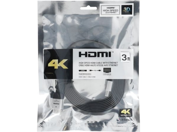 Kabel Partner Tele.com HDMI til HDMI 3 m svart (5903396086793)
