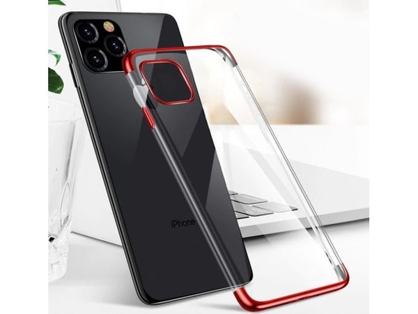 Gjennomsiktig fargeetui gel TPU elektroplateringsramme til Xiaomi Mi 11 - blå