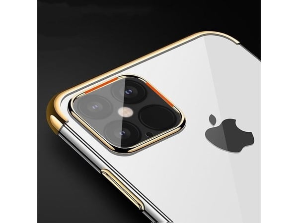 Genomskinligt färg-skal gel TPU elektropläterad ram till Xiaomi Mi 11 - blå