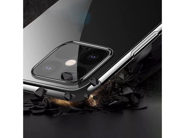 Genomskinligt färg-skal gel TPU elektropläterad ram till Xiaomi Mi 11 - blå