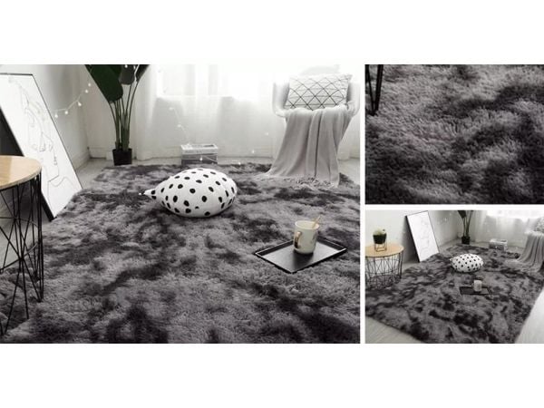 Strado matta Ombre Shaggy 300x400 OmbreGrey (mörkgrå) universell