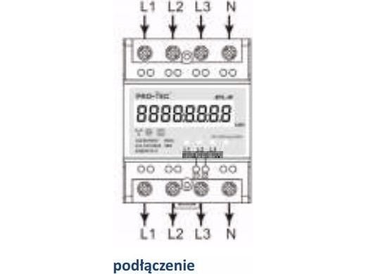 Protec Sähkömittari Pro-Tec 3F digitaalinen MID BYL-3F 0,5-10 (100) A 4200 300