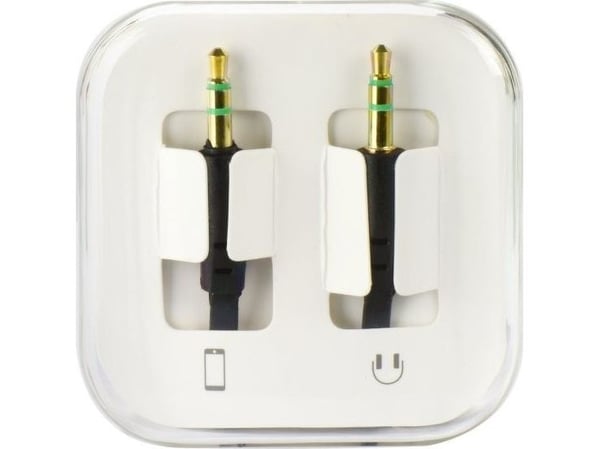 Kaapeli Partner Tele.com Jack 3.5mm - Jack 3.5mm 1m musta