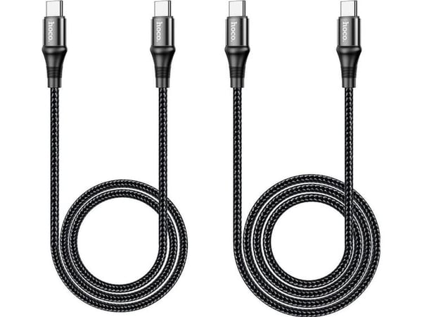Hoco USB-C - USB-C USB-kabel 1 m Svart (6931474734259)