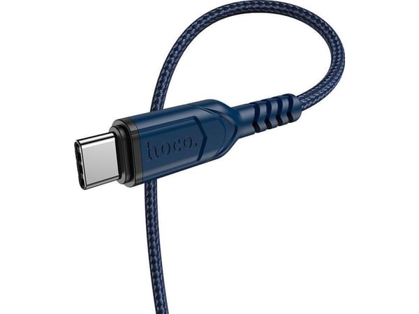 Hoco USB-A - USB-C 1 m USB-kaapeli Sininen (6931474744944)