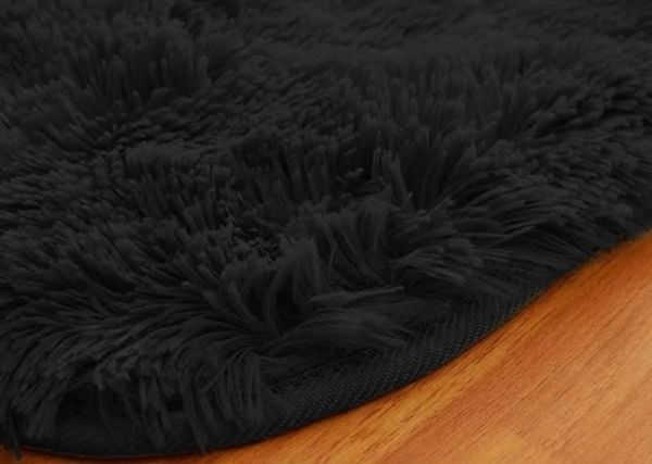 Strado shaggy teppe 60x90 svart (svart)