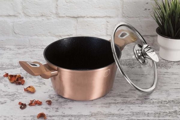 Berlinger Haus granitt grytesett Bh-7058 Rose Gold 13 deler