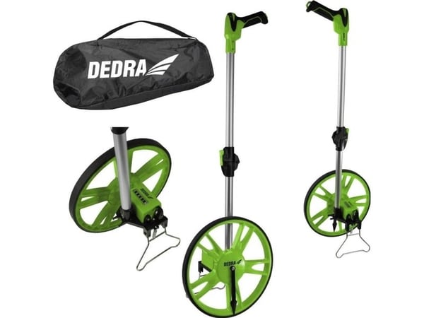 Dedra målehjul område 99999,9 m, hjuldiameter 318 mm