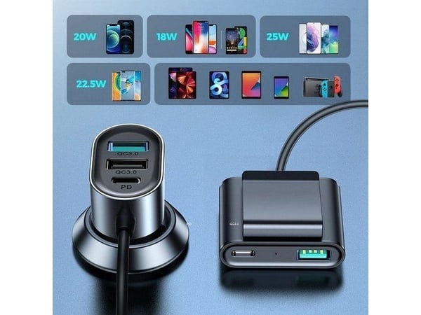 Bil-lader Joyroom JR-CL05 5× USB-A 3 A (JR-CL05)