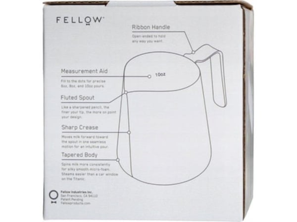 Fellow Fellow Eddy Pitcher - Maitokannu hopea 350 ml