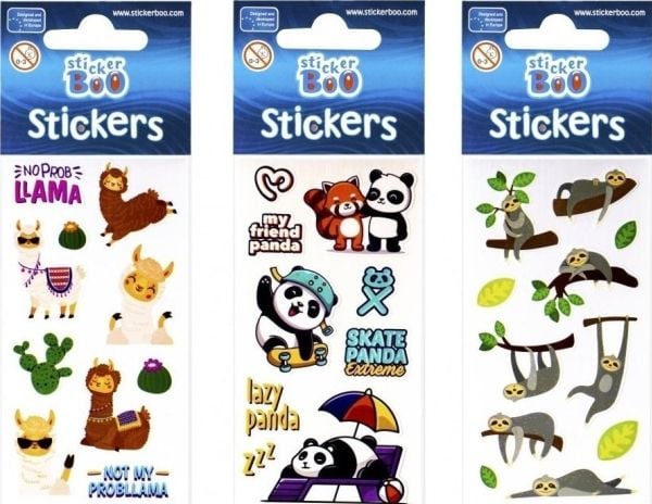 STICKERBOO klistremerker 66x180 S-BOO LEN/LAM/PANDA PBH 120/1800