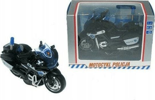 Hipo motorsykkel politibil 13cm med lys og lyd M1217U