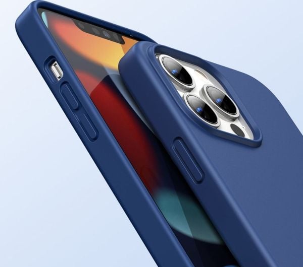 Ugreen skyddande silikon-skal i flexibel silikon till iPhone 13 Pro - Blå