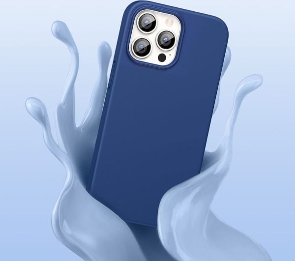 Ugreen beskyttende silikondeksel med fleksibel silikon-design til iPhone 13 Pro Max - blå
