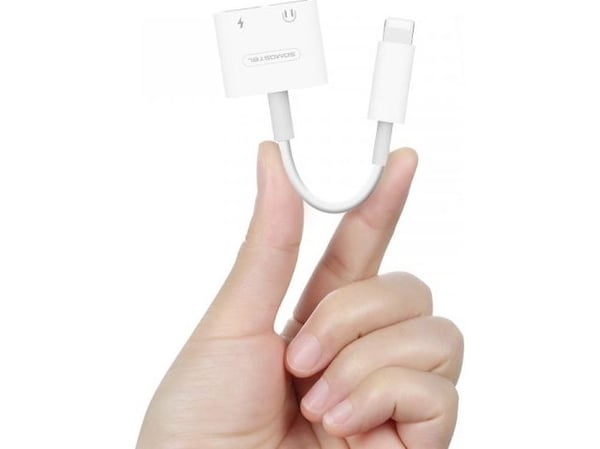 Adapter USB Somostel SMS-BZ05 Lightning - Lightning x2 Biały (28265)
