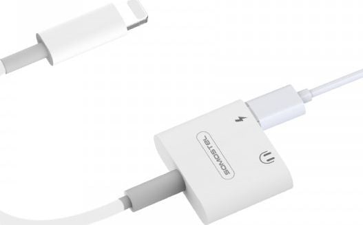 Adapter USB Somostel SMS-BZ05 Lightning - Lightning x2 Biały (28265)