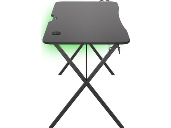 Genesis ASTAT 200 G2 gamingstol svart (NFG-1943) + Holm 200 RGB skrivebord svart 113 cm x 60 cm