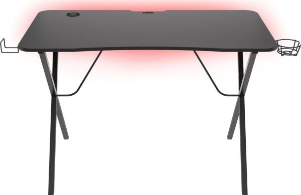 Genesis ASTAT 200 G2 gamingstol svart (NFG-1943) + Holm 200 RGB skrivebord svart 113 cm x 60 cm