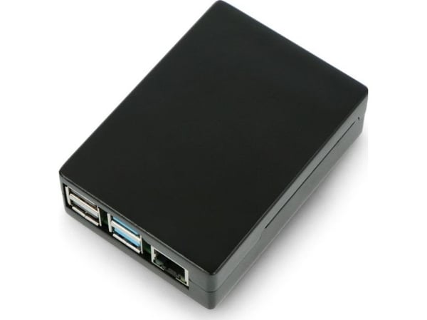 OEM Raspberry Pi 4B alumiinikotelo - musta