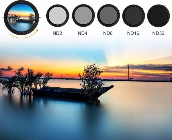 Kf Filter Hybrid Kf Filter Concept 2in1 Cpl Polarisert + Grå Nd2-nd32 Fader 49 Mm Kf01.1376