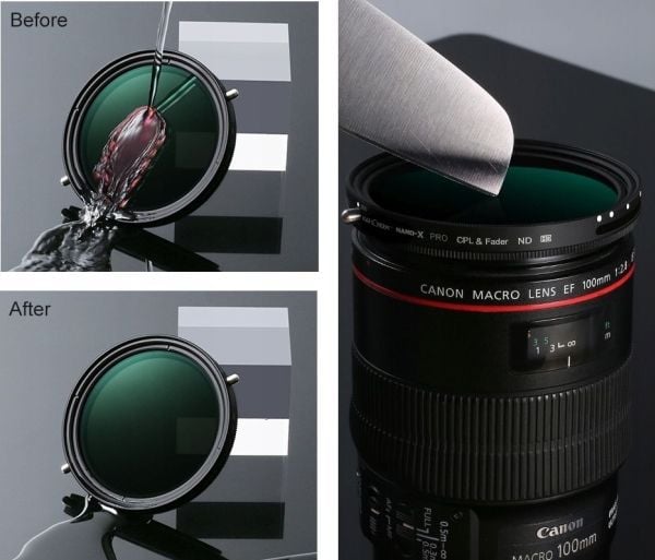 Kf Filter Hybrid Kf Filter Concept 2in1 Cpl Polarisert + Grå Nd2-nd32 Fader 49 Mm Kf01.1376