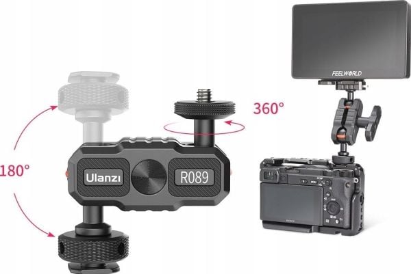 Ulanzi nivelletty Magic Arm Mount monitorivalaisimelle Ulanzi R089