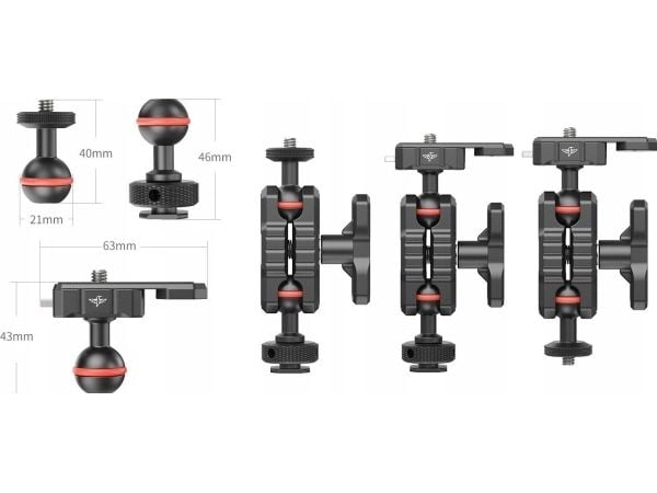 Ulanzi nivelletty Magic Arm Mount monitorivalaisimelle Ulanzi R089