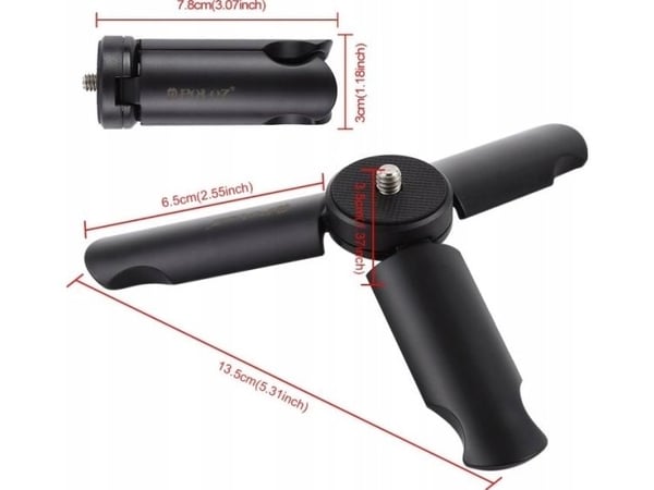 Puluz Mini stativ / feste for gimbal/kamera med 1/4" gjenger